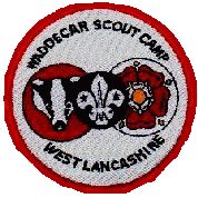 Camp site badge for Waddecar Scout Camp (West Lancashire) Where the West Lancashire County Office is sited. 
