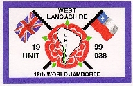 Supporters badge designed by John Prince of the West Lancsashire Contingent that will be at the World Jamboree in Chile later this year.