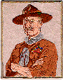 Lord Baden Powell Badge originally purchased at BP House in 1957 by Don De Young (USA)